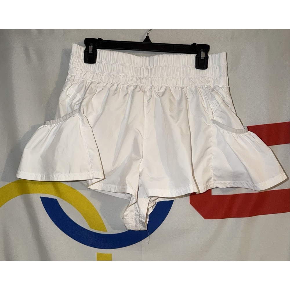 Free People Movement Shorts Womens Medium White Flowy Lined